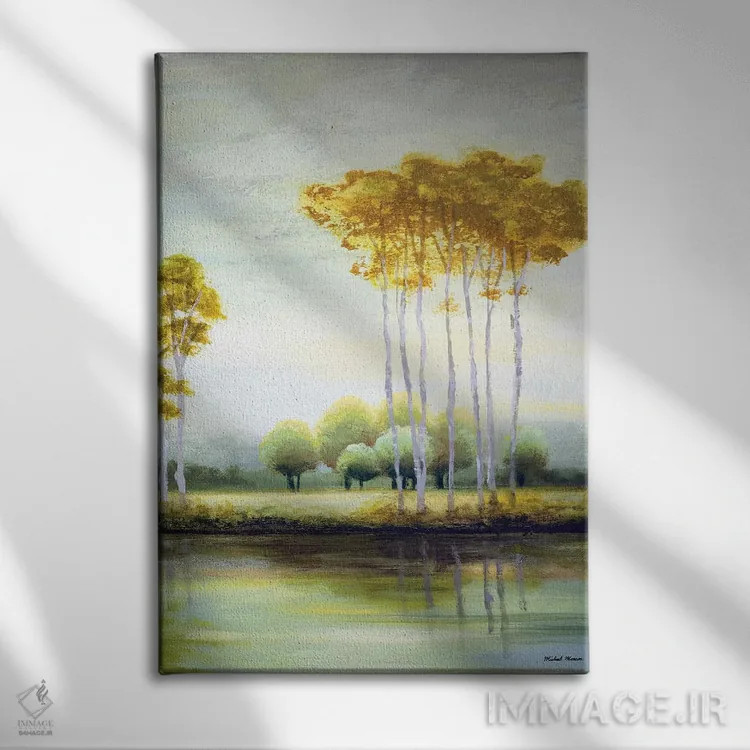 تابلو دکوراتیو "آرامش سپتامبر II" اثر مایکل مارکون - نمای روبهرو روی دیوار