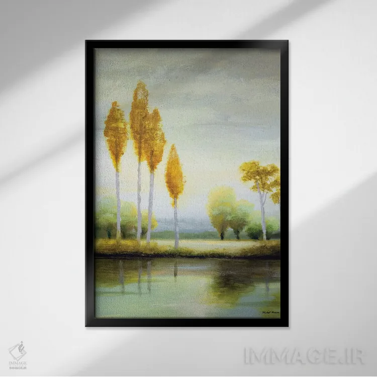 تابلو دکوراتیو "آرامش سپتامبر I" اثر مایکل مارکون - نمای قابدار مشکی