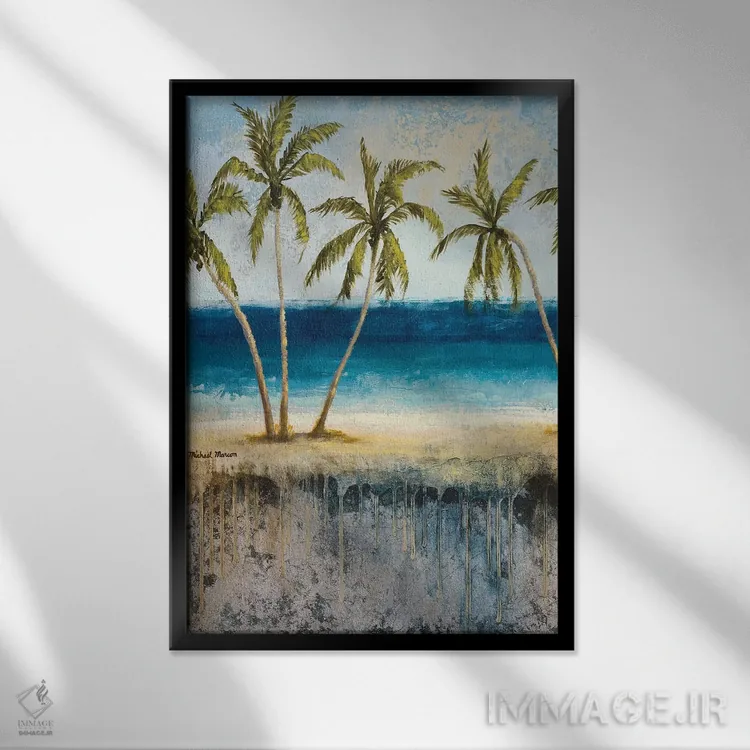 تابلو دکوراتیو "رویای آتلانتیک I" اثر مایکل مارکون - نمای قابدار مشکی