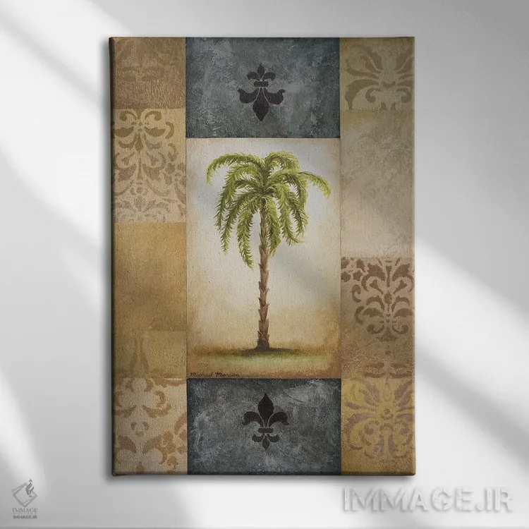 تابلو دکوراتیو نخل خیالی ۲ اثر مایکل مارکون - نمای روبهرو روی دیوار