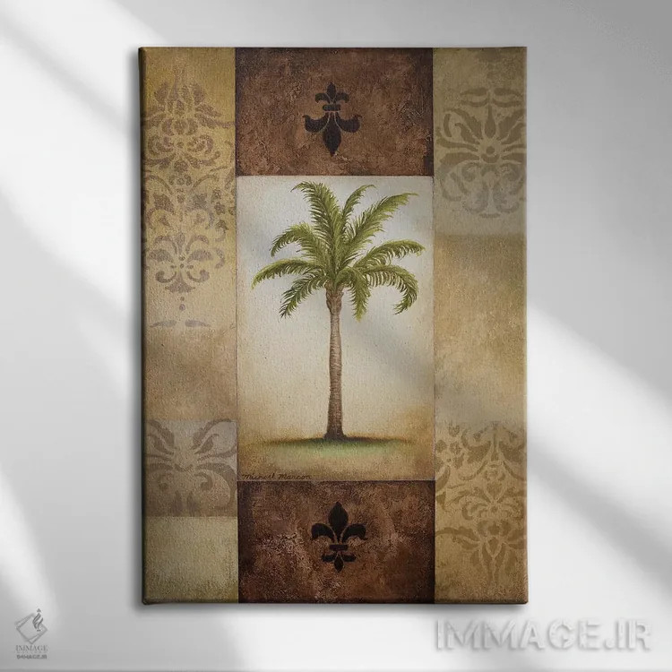 تابلو دکوراتیو نخل خیالی ۱ اثر مایکل مارکون - نمای روبهرو روی دیوار