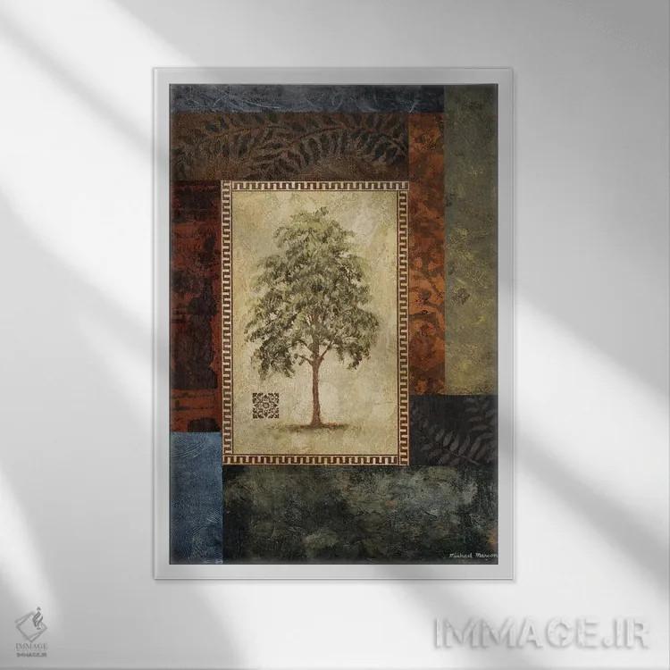 تابلو دکوراتیو "درخت اکالیپتوس I" اثر مایکل مارکون - نمای قابدار سفید
