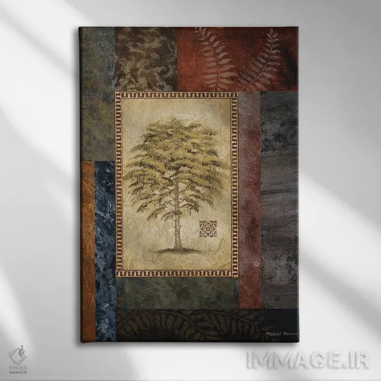 تابلو دکوراتیو "درخت اکالیپتوس II" اثر مایکل مارکون - نمای روبهرو روی دیوار