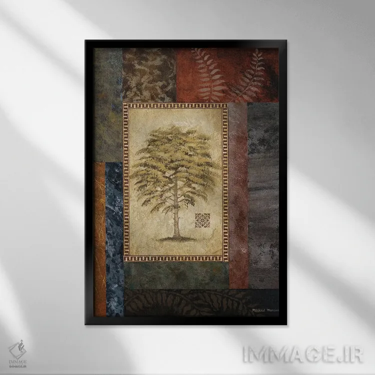 تابلو دکوراتیو "درخت اکالیپتوس II" اثر مایکل مارکون - نمای قابدار مشکی