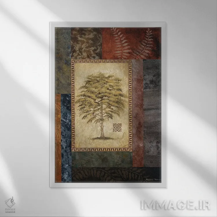 تابلو دکوراتیو "درخت اکالیپتوس II" اثر مایکل مارکون - نمای قابدار سفید