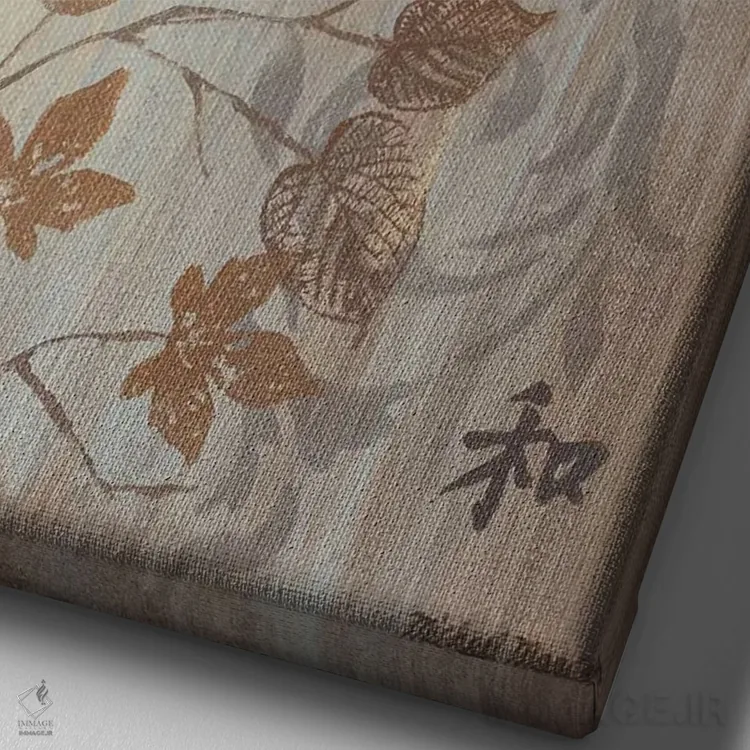 تابلو دکوراتیو از شرق تا غرب اثر مایکل مارکون - نمای نزدیک بافت بوم
