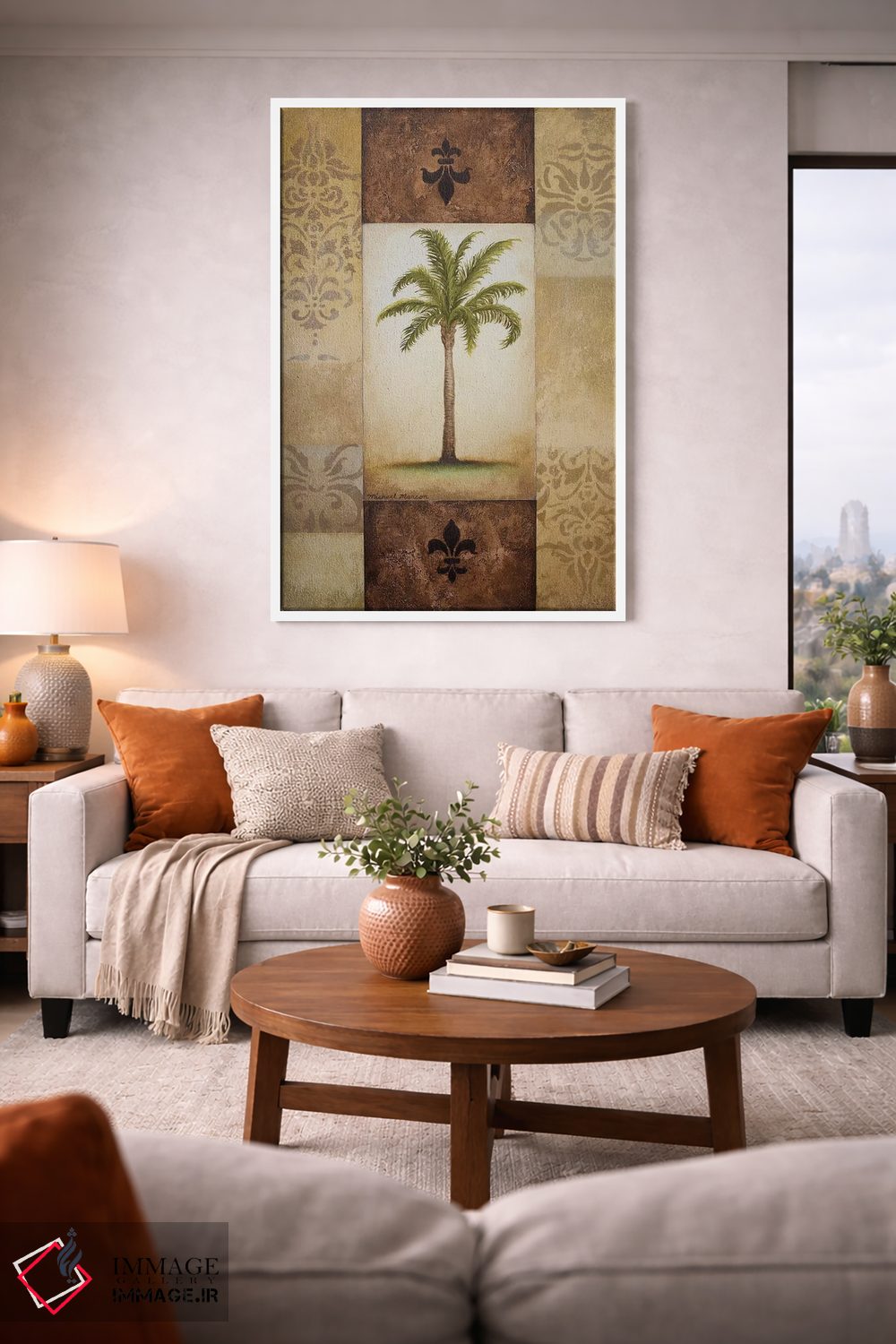تابلو دکوراتیو نخل خیالی ۱ اثر مایکل مارکون - D1W