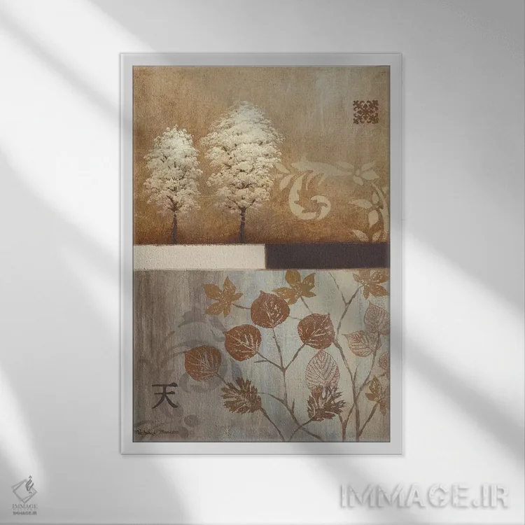 تابلو دکوراتیو از غرب تا شرق اثر مایکل مارکون - نمای قابدار سفید