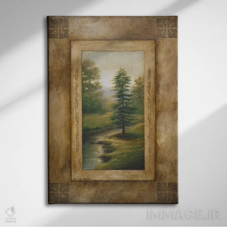 تابلو دکوراتیو صبح مارشفیلد اثر مایکل مارکون - نمای روبهرو روی دیوار