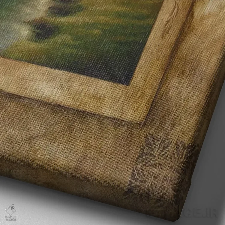 تابلو دکوراتیو صبح مارشفیلد اثر مایکل مارکون - نمای نزدیک بافت بوم