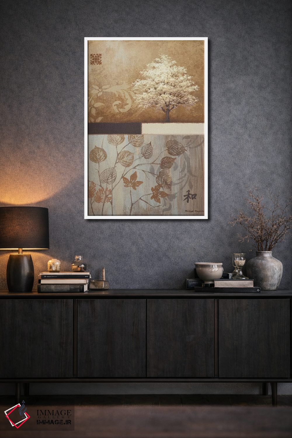 تابلو دکوراتیو از شرق تا غرب اثر مایکل مارکون - D1W