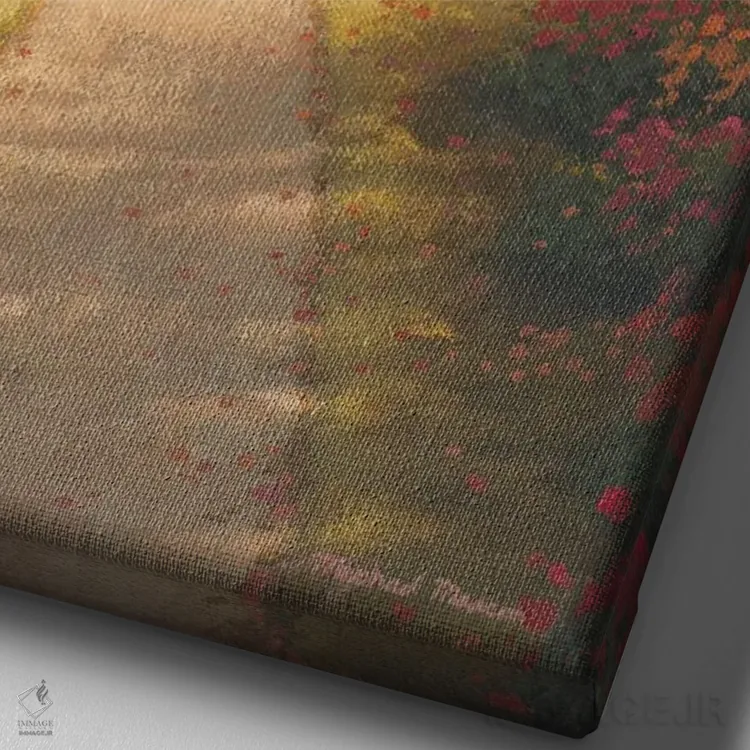 تابلو دکوراتیو نور صبحگاهی ۲ اثر مایکل مارکون - نمای نزدیک بافت بوم