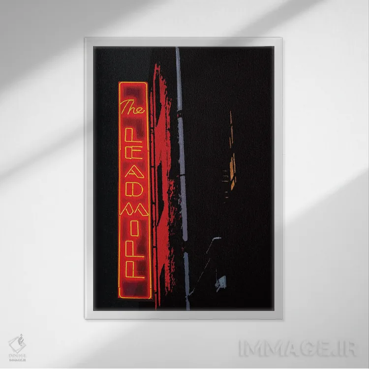 تابلو دکوراتیو لیدمیل شفیلد اثر JMA مدیا - نمای قابدار سفید