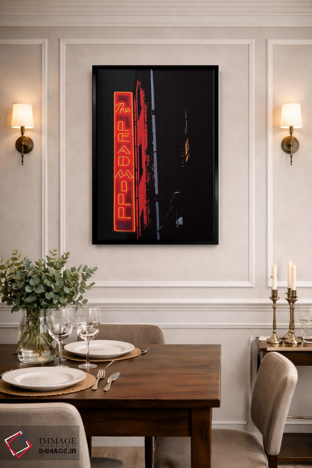 تابلو دکوراتیو لیدمیل شفیلد اثر JMA مدیا - D2B