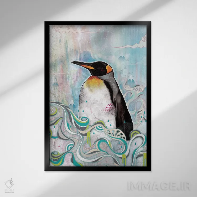 تابلو دکوراتیو پادشاه اثر مت میلر - نمای قابدار مشکی