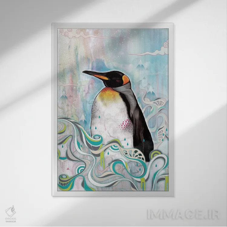 تابلو دکوراتیو پادشاه اثر مت میلر - نمای قابدار سفید