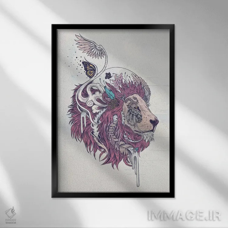 تابلو دکوراتیو خودمختاری رها شده اثر مت میلر - نمای قابدار مشکی