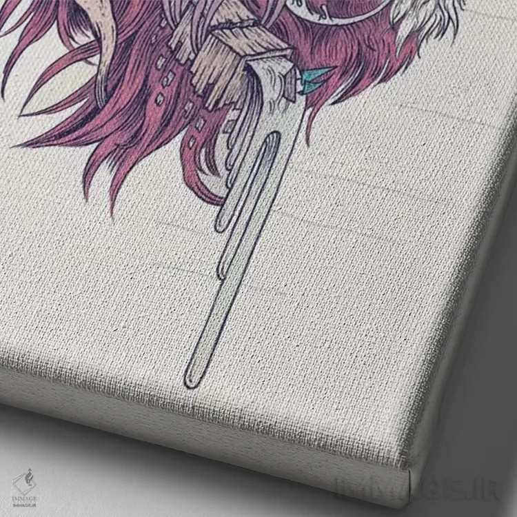 تابلو دکوراتیو خودمختاری رها شده اثر مت میلر - نمای نزدیک بافت بوم