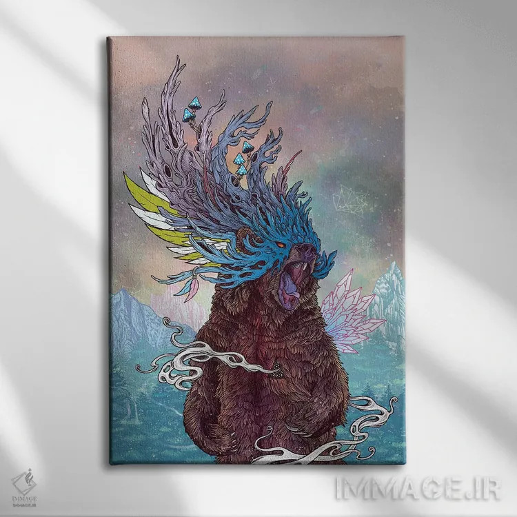 تابلو دکوراتیو روح سفرکننده اثر مت میلر - نمای روبهرو روی دیوار