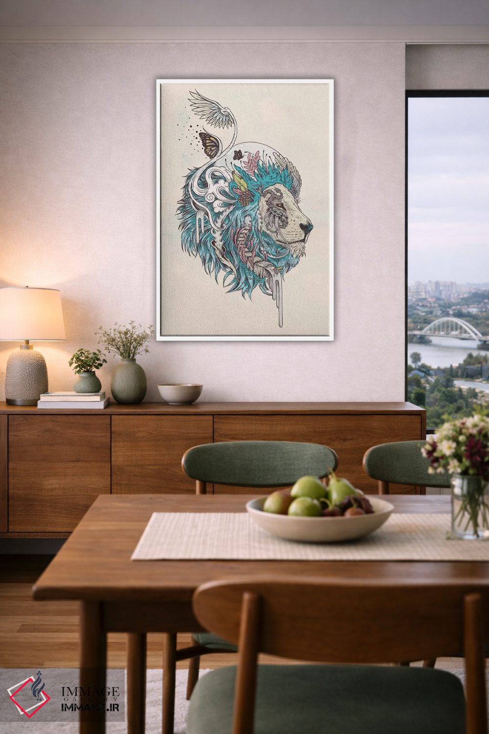 تابلو دکوراتیو خودمختاری رها شده آبی اثر مت میلر - D5W