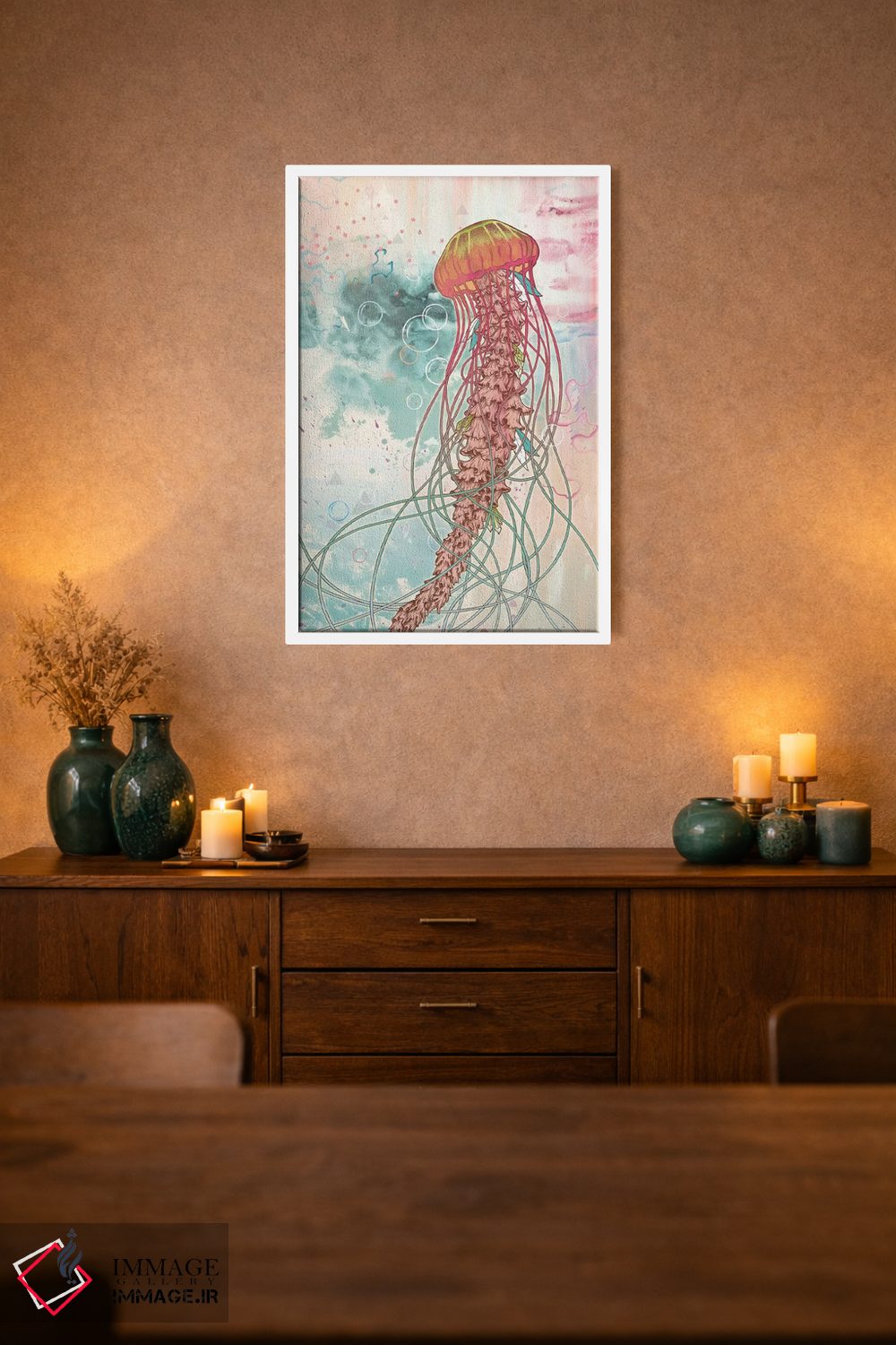 تابلو دکوراتیو عروس دریایی اثر مت میلر - D1W