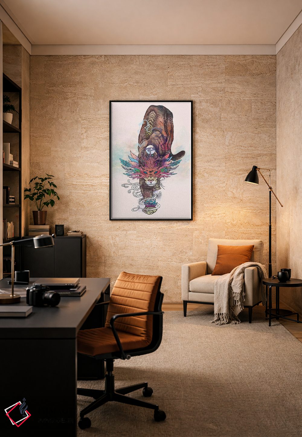 تابلو دکوراتیو روح سفرکننده اثر مت میلر - D6B