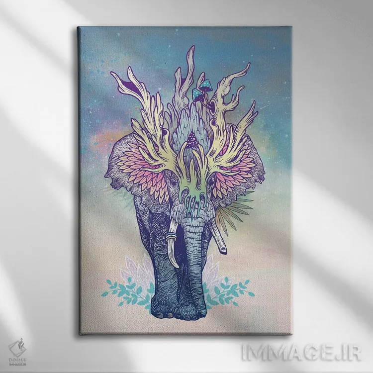 تابلو دکوراتیو فیل روحانی اثر مت میلر - نمای روبهرو روی دیوار