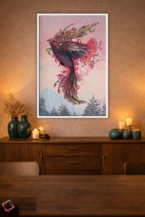 تابلو دکوراتیو ققنوس اثر مت میلر - D1W