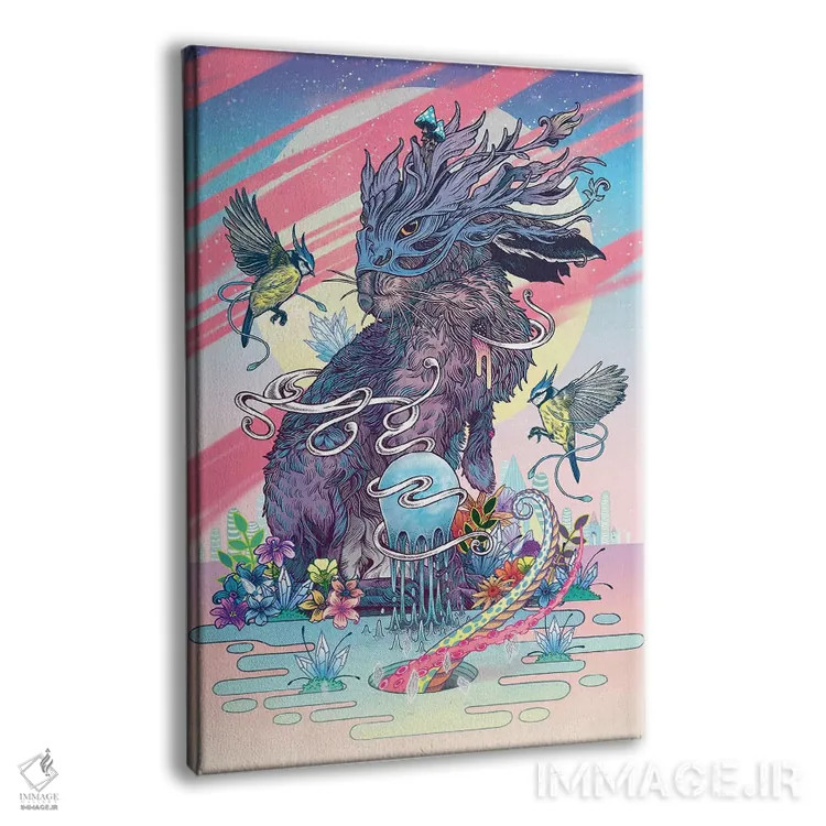 تابلو دکوراتیو ارتباط روحانی اثر مت میلر - نمای پرسپکتیو محصول