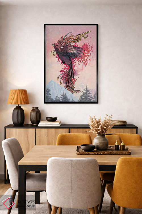 تابلو دکوراتیو ققنوس اثر مت میلر - D5B