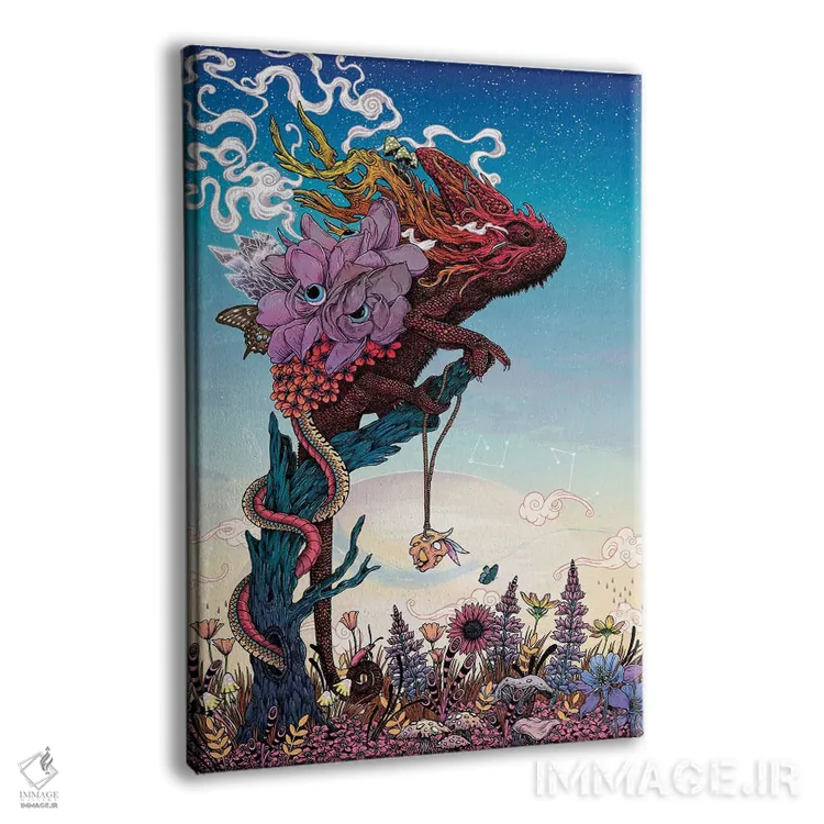 تابلو دکوراتیو خیال پردازی ۲ اثر مت میلر - نمای پرسپکتیو محصول