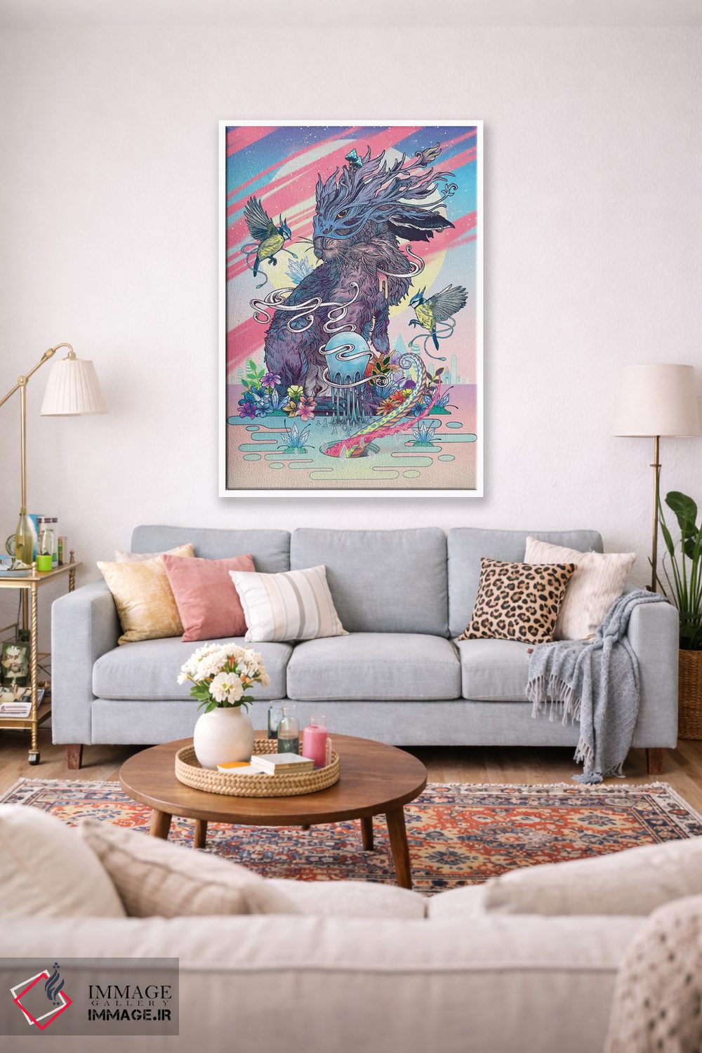 تابلو دکوراتیو ارتباط روحانی اثر مت میلر - D1W