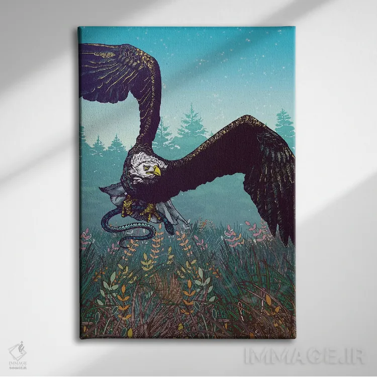 تابلو دکوراتیو شکار اثر مت میلر - نمای روبهرو روی دیوار