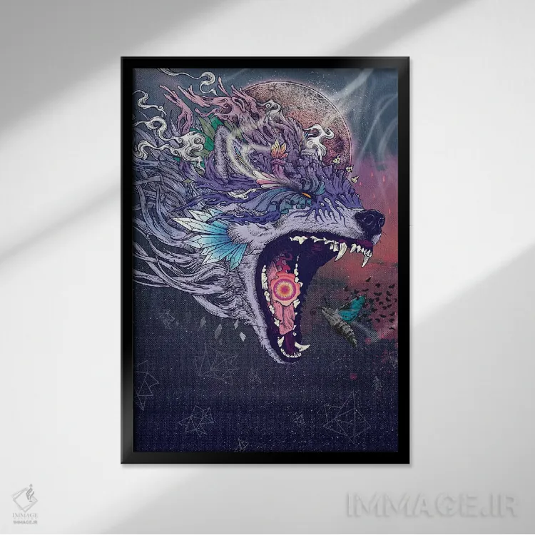 تابلو دکوراتیو کلوپسیا اثر مت میلر - نمای قابدار مشکی