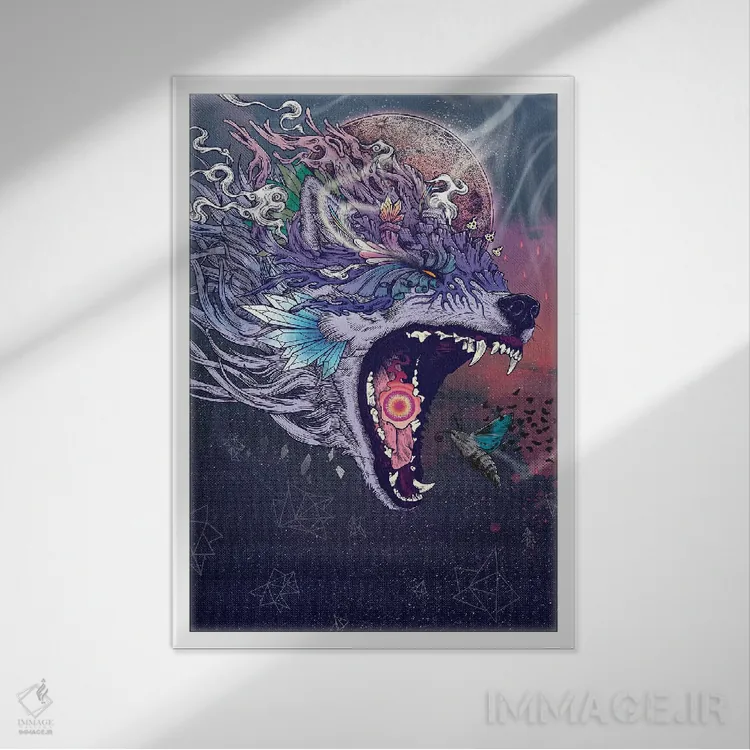 تابلو دکوراتیو کلوپسیا اثر مت میلر - نمای قابدار سفید