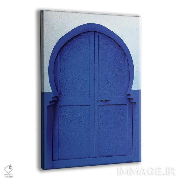 تابلو دکوراتیو آبی سفید اثر مارک مکلارن جانسون - نمای پرسپکتیو محصول