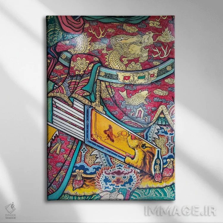 تابلو دکوراتیو دروازه معبد اول اثر مارک مکلارن جانسون - نمای روبهرو روی دیوار