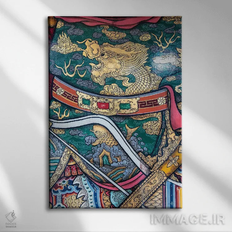 تابلو دکوراتیو دروازه معبد دوم اثر مارک مکلارن جانسون - نمای روبهرو روی دیوار