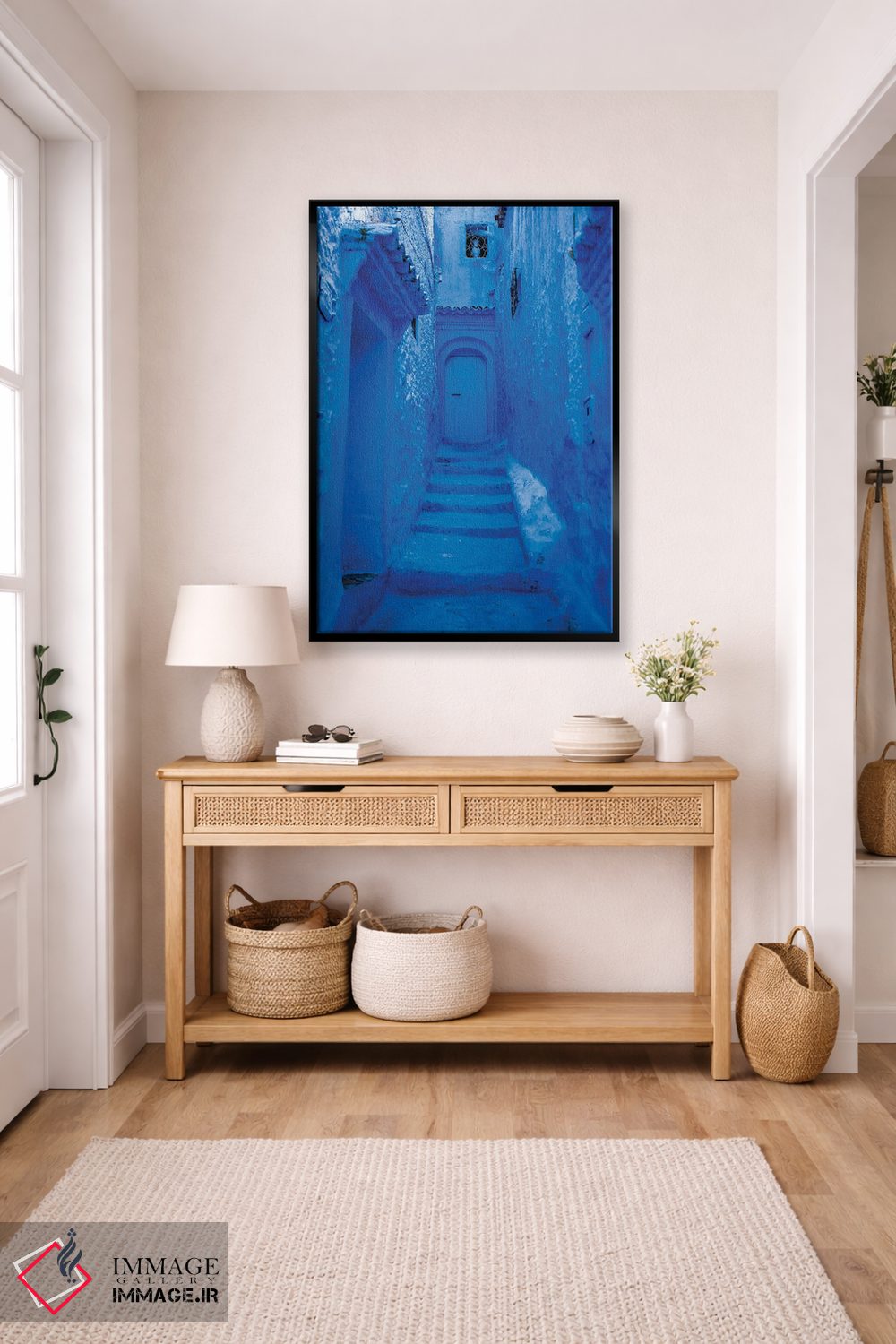 تابلو دکوراتیو شهر آبی اثر مارک مکلارن جانسون - D6B