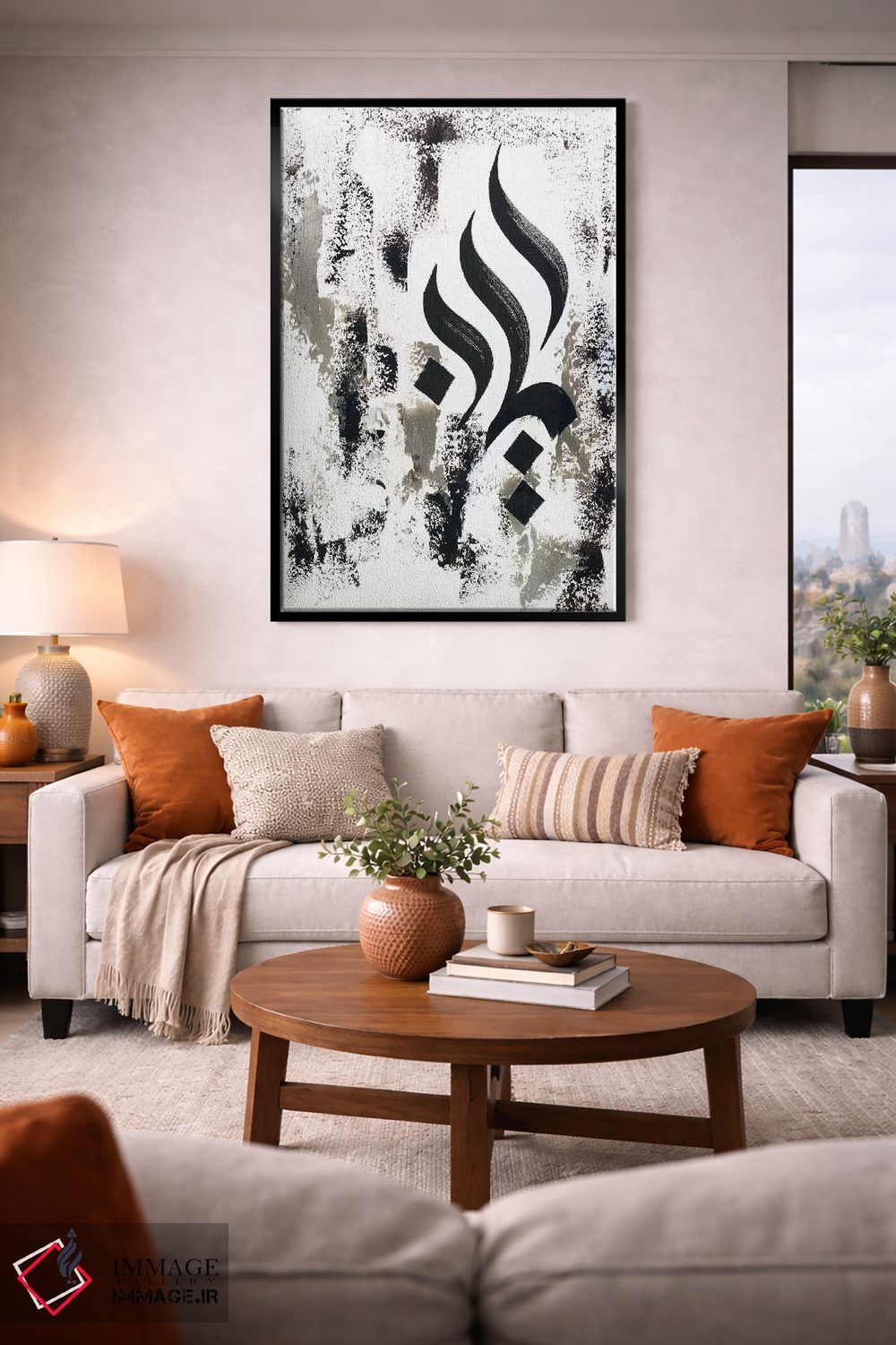 تابلو انتزاعی یا رب اثر مونیکا میکوته - D2B