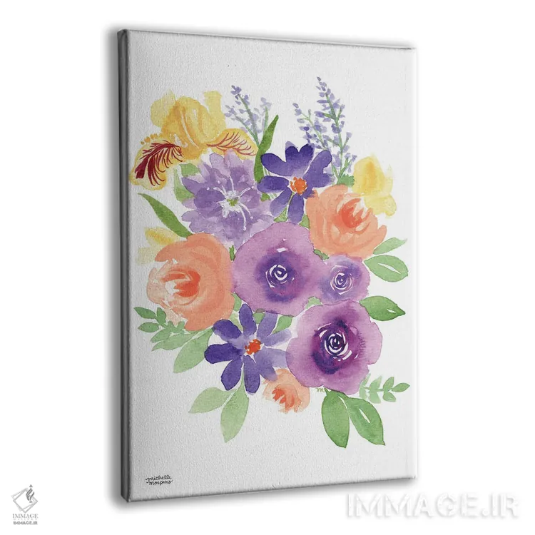 تابلو دکوراتیو گردهمایی باغ آبرنگ اثر میشل موسپنس - نمای پرسپکتیو محصول