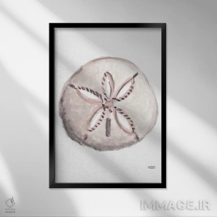 تابلو دکوراتیو دلار شنی آبرنگ اثر میشل موسپنس - نمای قابدار مشکی