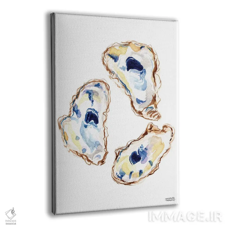 تابلو دکوراتیو صدف ها سوم آبرنگ اثر میشل موسپنس - نمای پرسپکتیو محصول