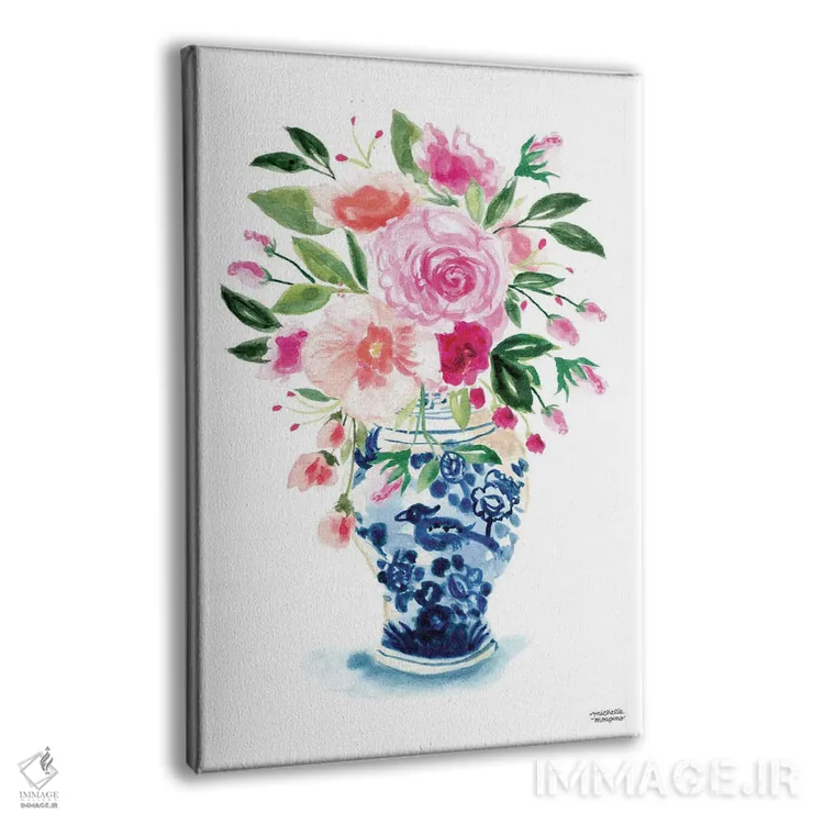 تابلو دکوراتیو کوزه زنجبیلی نهم آبرنگ اثر میشل موسپنس - نمای پرسپکتیو محصول