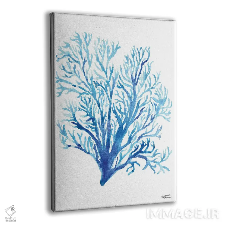 تابلو دکوراتیو مرجان ساحلی آبرنگ اثر میشل موسپنس - نمای پرسپکتیو محصول
