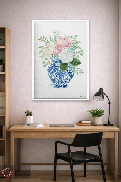 تابلو دکوراتیو کوزه زنجبیلی هفتم آبرنگ اثر میشل موسپنس - D1W