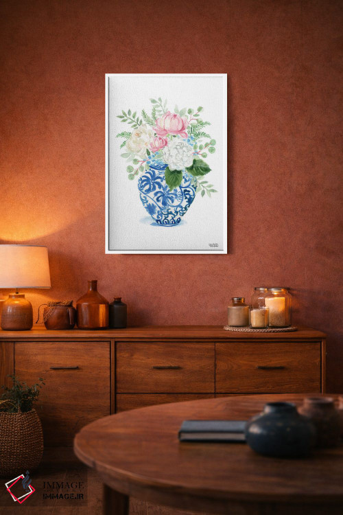 تابلو دکوراتیو کوزه زنجبیلی هفتم آبرنگ اثر میشل موسپنس - D2W