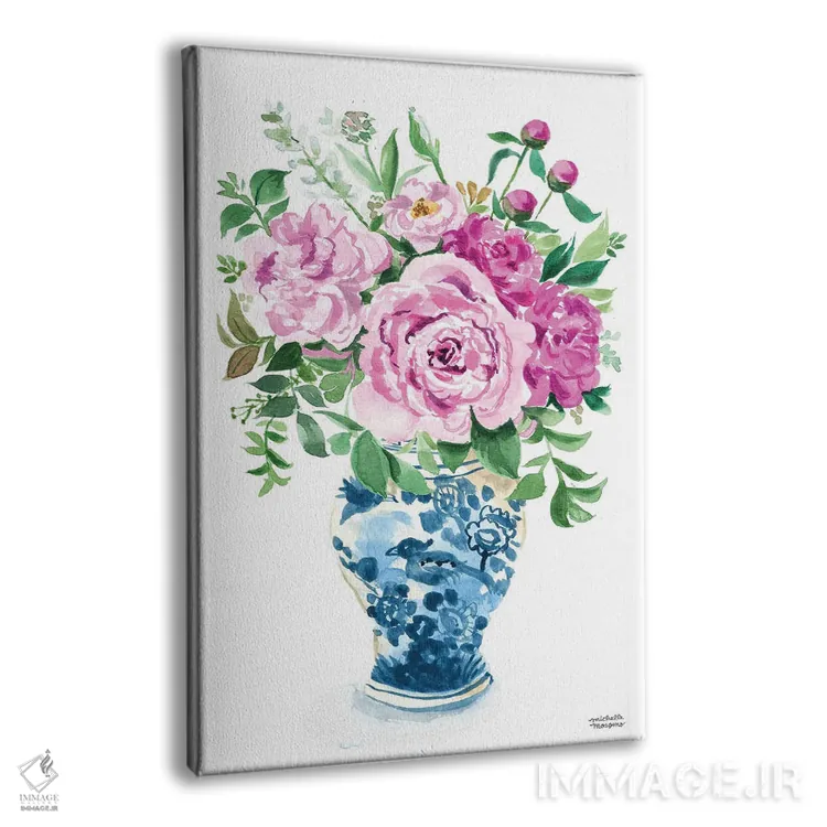 تابلو دکوراتیو کوزه زنجبیلی دهم آبرنگ اثر میشل موسپنس - نمای پرسپکتیو محصول