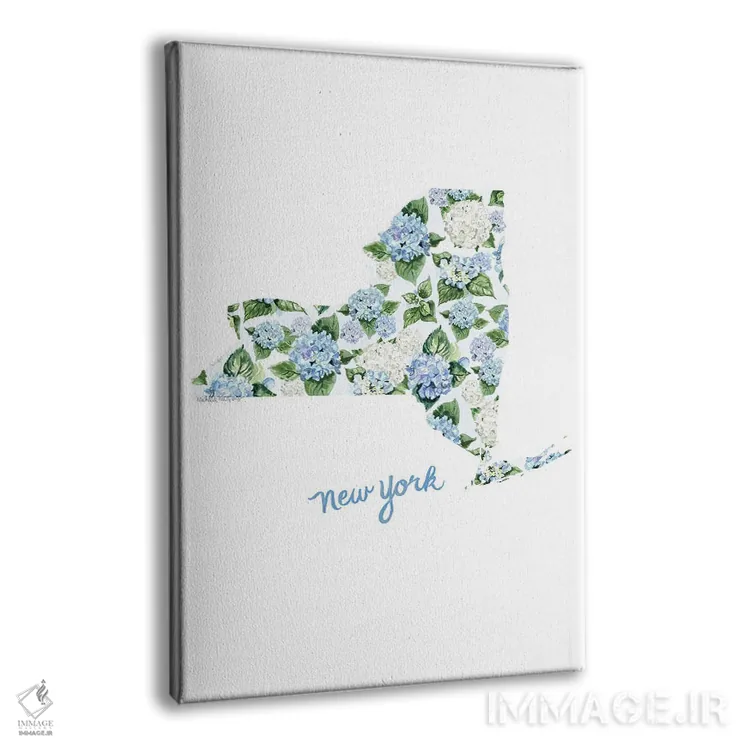 تابلو دکوراتیو گل های آبرنگی ایالت نیویورک اثر میشل موسپنس - نمای پرسپکتیو محصول