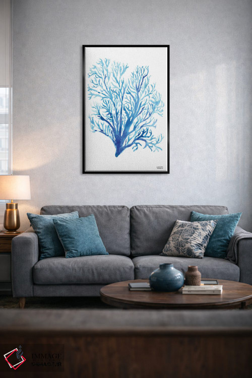 تابلو دکوراتیو مرجان ساحلی آبرنگ اثر میشل موسپنس - D6B